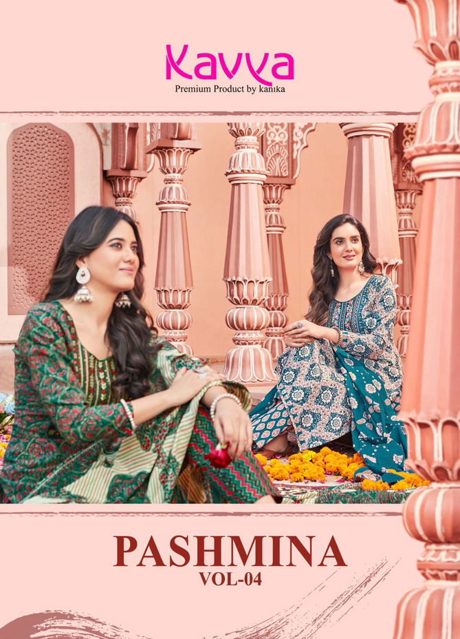 Pashmina Vol 4 By Kavya Cotton Readymade Suits Catalog